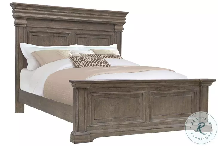 Madison Ridge Natural Bark King Panel Bed