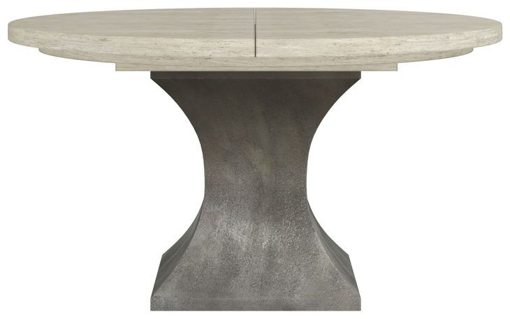 Cotiere Cream Linen and Sanded Bronze Round Dining Room Set