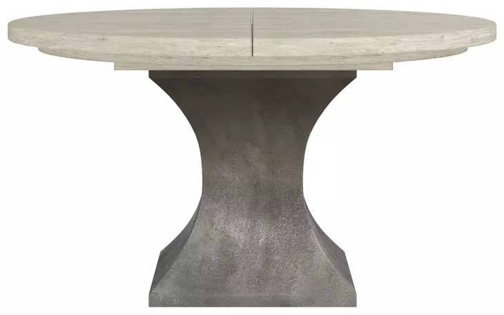 Cotiere Cream Linen and Sanded Bronze Round Dining Room Set