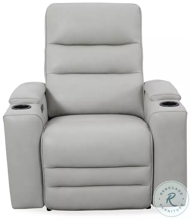 Norell Stone Leather Zero Gravity Power Recliner