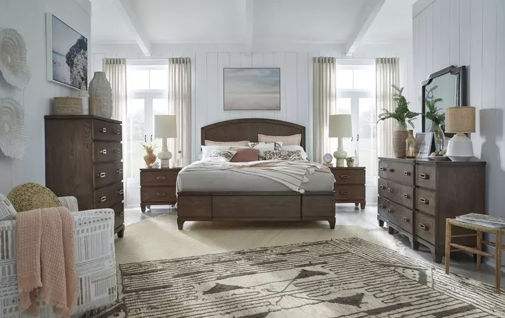 Canehurst Spiced Rum King Panel Bed