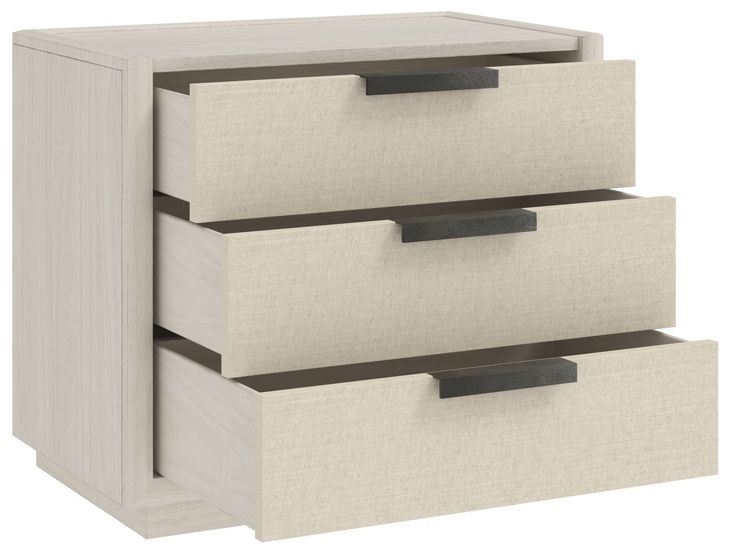 Cotiere Cream Linen Upholstered Panel Bedroom Set