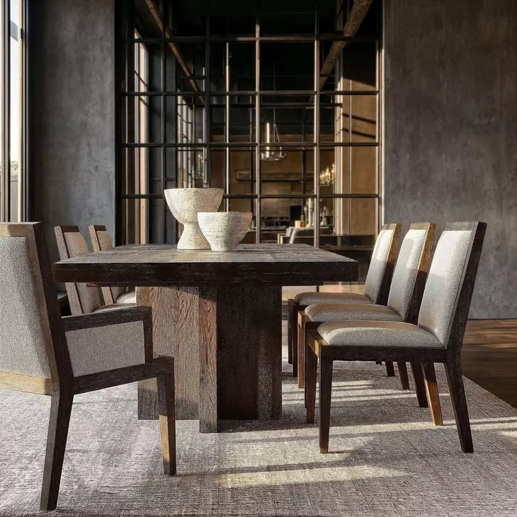 Outline Cream Performance Fabric and Cassel Wooden Frame Side Chair