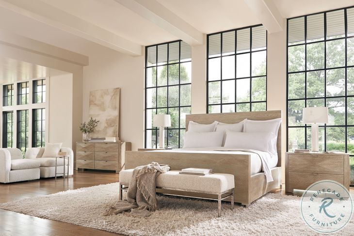 Aventura Frosted Nickel Upholstered Bench