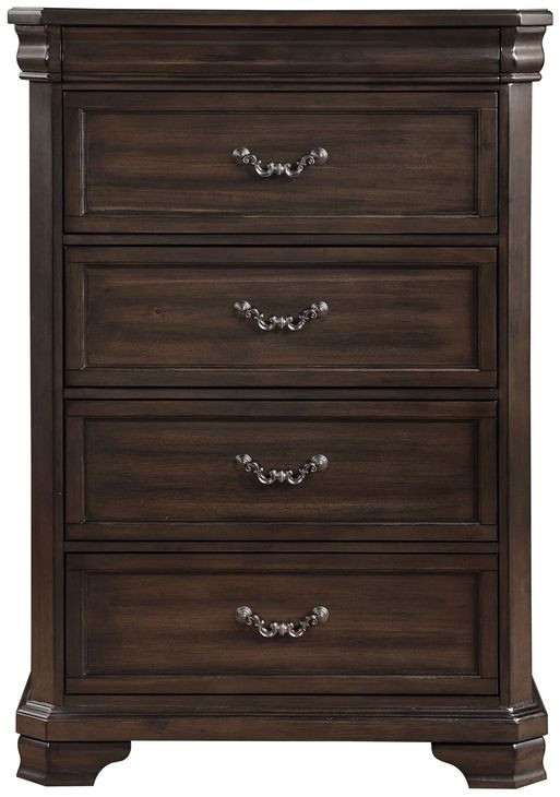 Lyndhurst Walnut 5 Drawer Chest