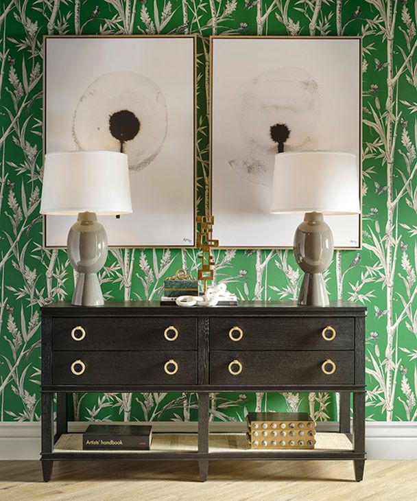 Richmond Black Oak 60" Console with 4 Drawers