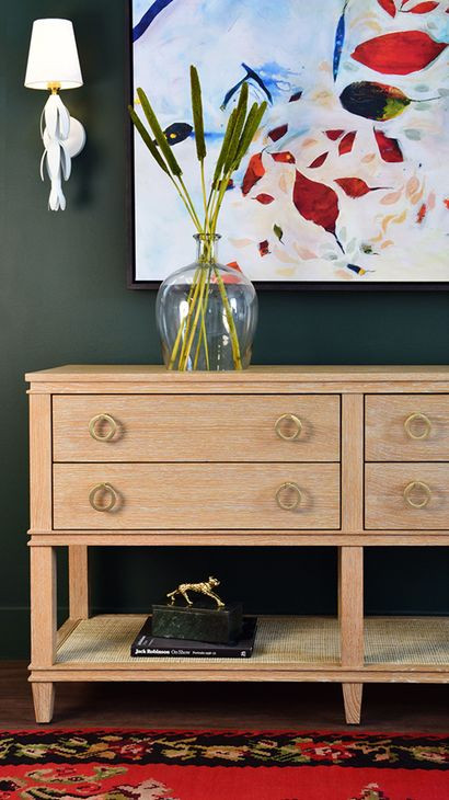 Richmond Cerused Oak 60" Console with 4 Drawers