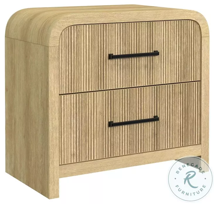 Woodridge Natural 2 Drawer Nightstand