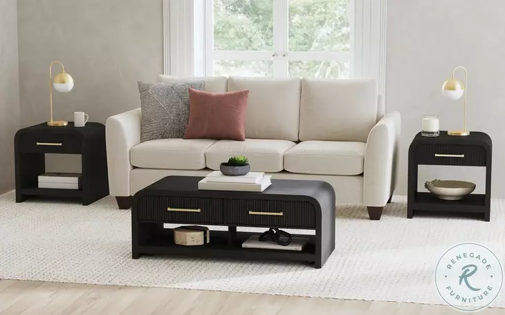 Woodridge Black End Table
