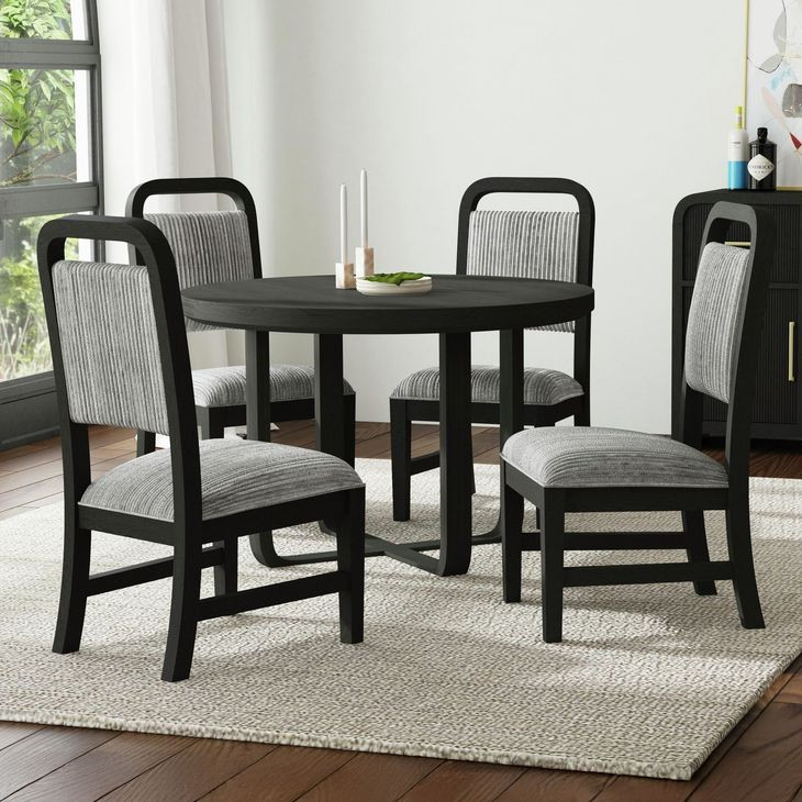 Woodridge Gray Upholstered Dining Side Chair Set of 2