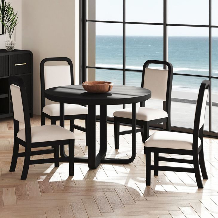 Woodridge Black 48" Round Dining Table