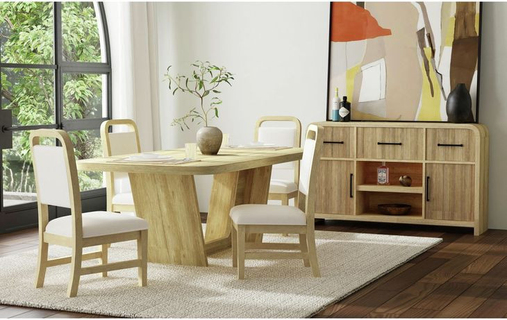 Woodridge Natural 90" Rectangular Dining Table