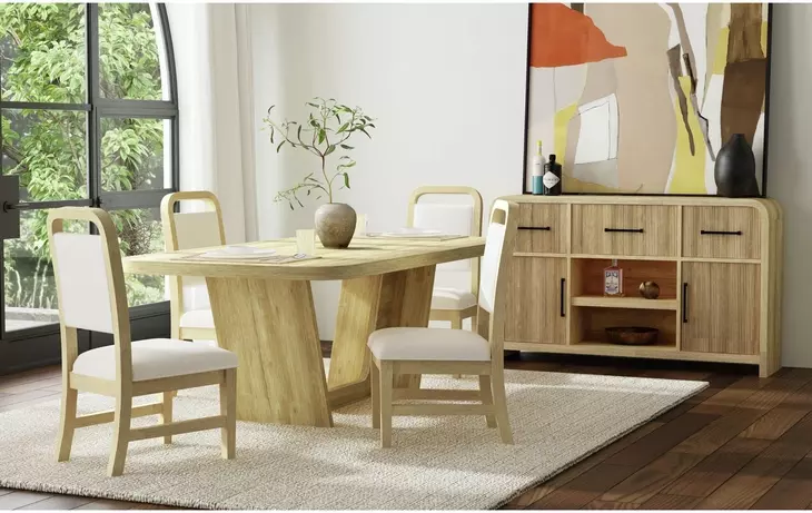 Woodridge Natural 90" Rectangular Dining Table