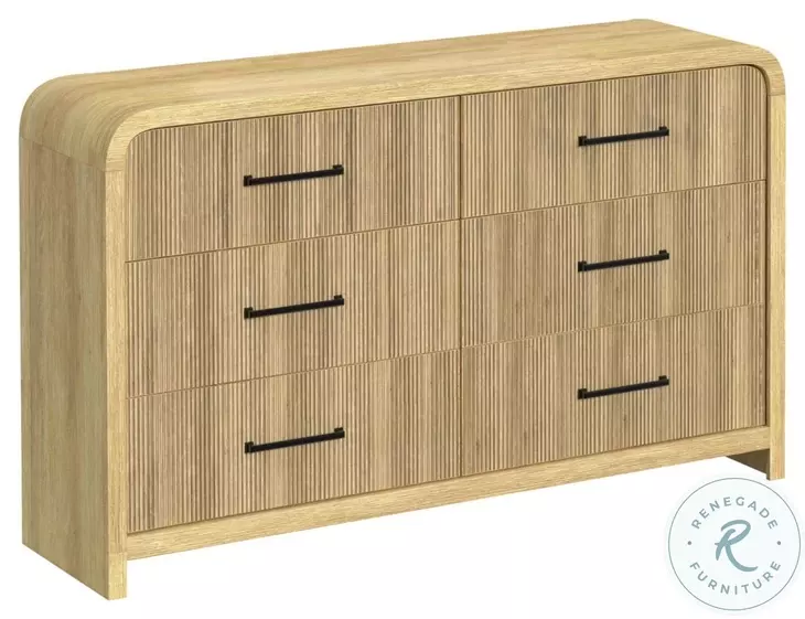 Woodridge Natural 6 Drawer Dresser
