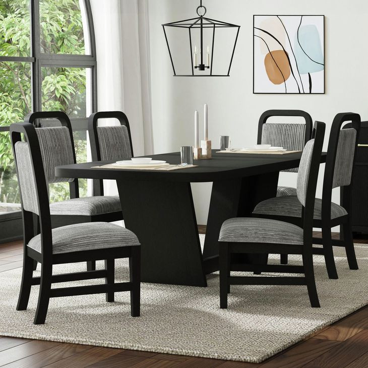 Woodridge Gray Upholstered Dining Side Chair Set of 2