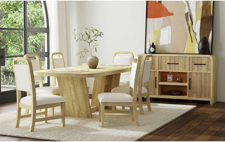 Woodridge Natural 90" Rectangular Dining Table