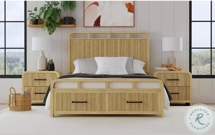 Woodridge Natural 2 Drawer Nightstand