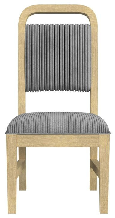 Woodridge Gray and Brown Upholstered Dining Side Chair Set of 2