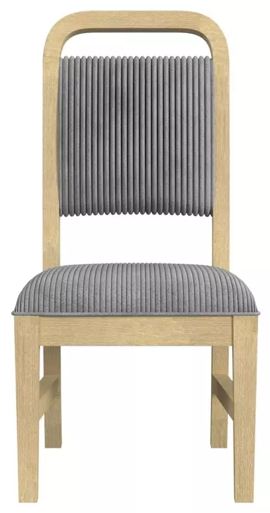 Woodridge Gray and Brown Upholstered Dining Side Chair Set of 2