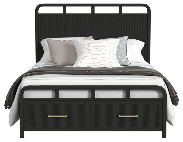 Woodridge Black Full Storage Bed