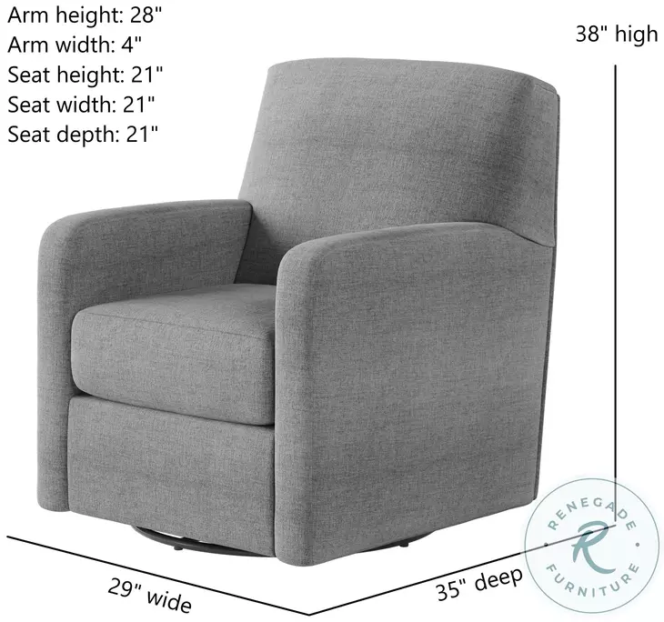 Flash Dance Bahari Platinum Swivel Glider