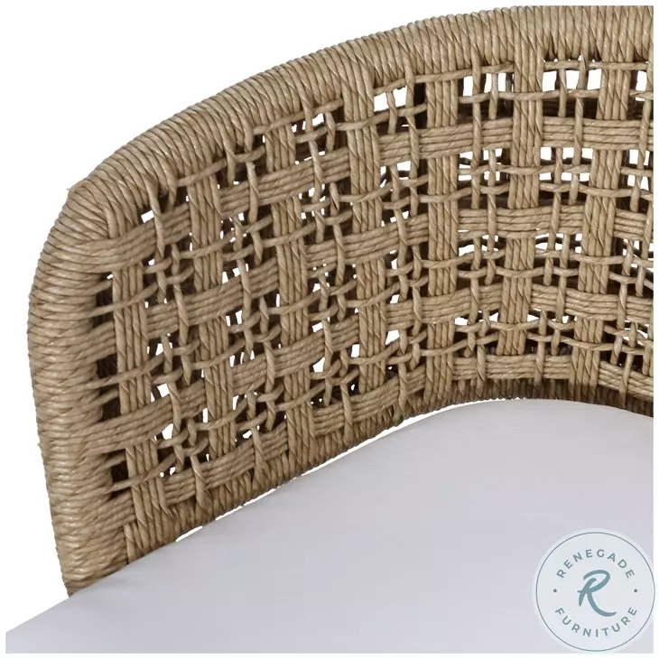 Keit Natural And Ivory Cushion Dining Chair Set of 2