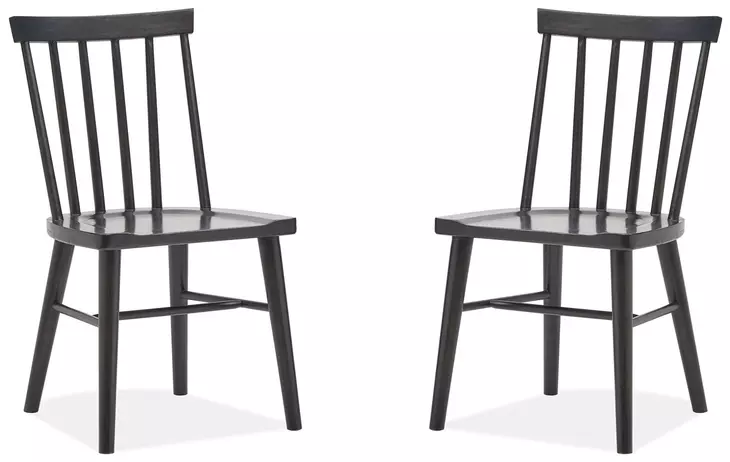 Lindon Coffee Bean Side Chair Set of 2