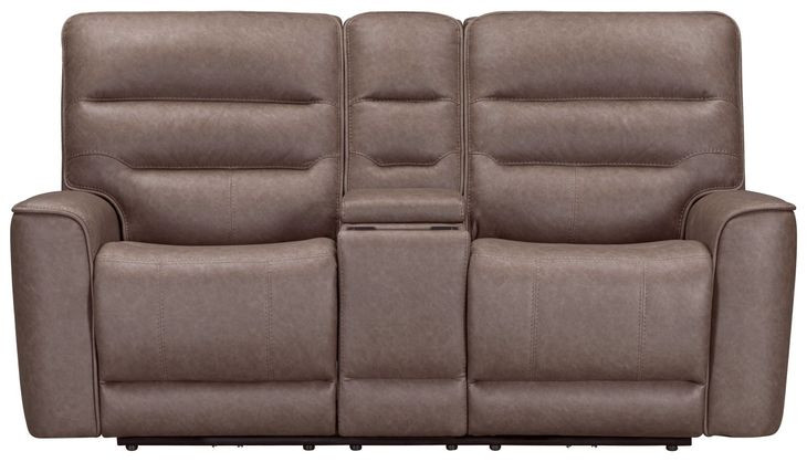 Lawson Sydney Brunette 76" Zero Gravity Power Reclining Loveseat with Console and USB Charging
