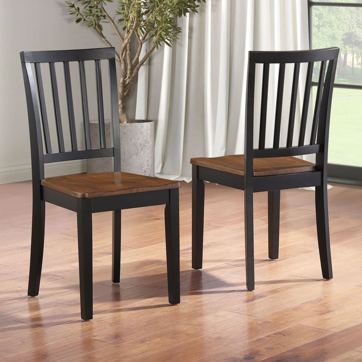 Joplin Walnut and Ebony Farmhouse Side Chair