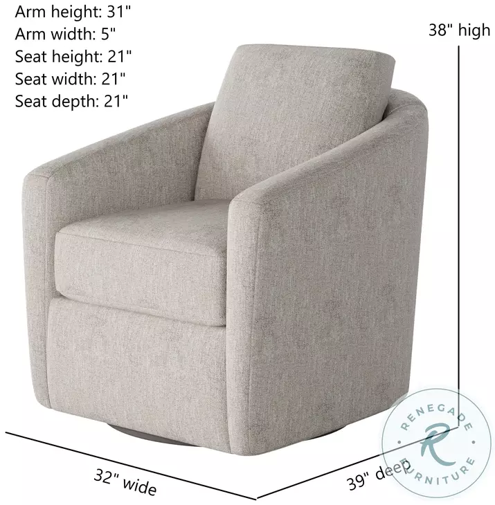 Daisey Athens Natural Swivel Glider