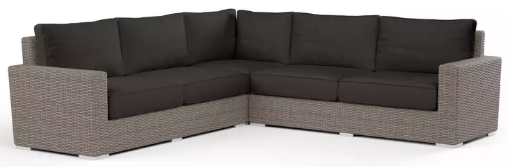 Coronado Spectrum Carbon 3 Piece Outdoor Modular Sectional with Self Welt