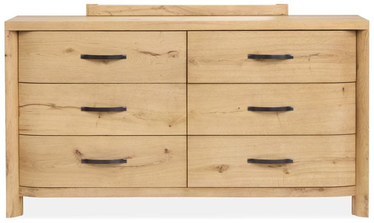 Highridge Honey Wheat 6 Drawer Dresser