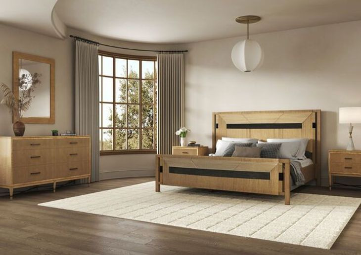 Loft Brown 6 Drawer Reeded Dresser