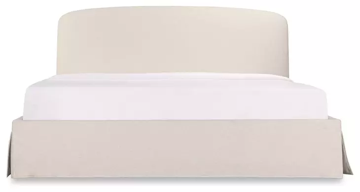 Joan Cream Queen Upholstered Storage Platform Bed