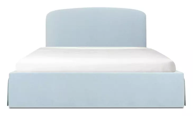 Joan Light Blue King Upholstered Storage Panel Bed
