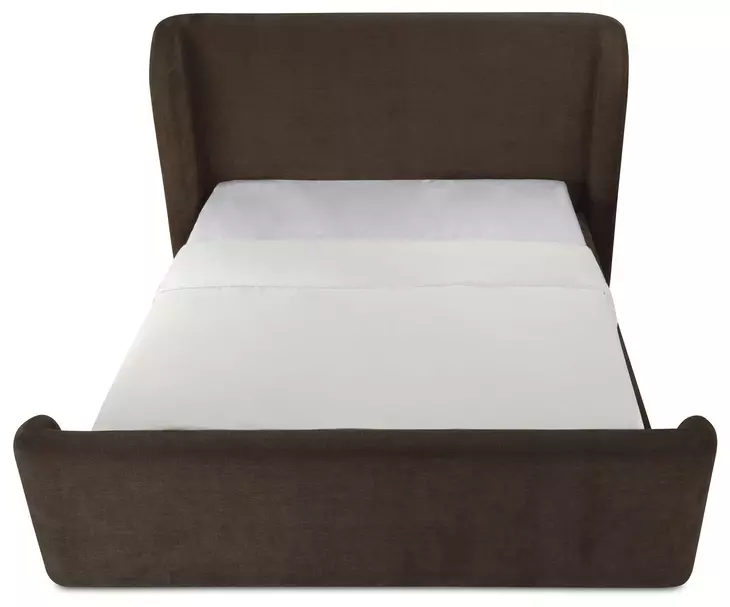 Sophia Brown Queen Upholstered Storage Platform Bed