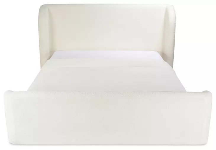 Sophia Cream Queen Upholstered Storage Platform Bed