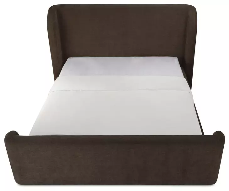 Sophia Brown King Upholstered Storage Platform Bed