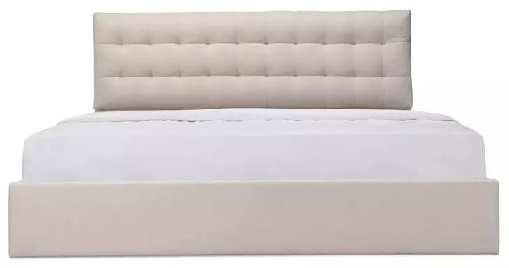 Sebastion Cream King Upholstered Storage Platform Bed