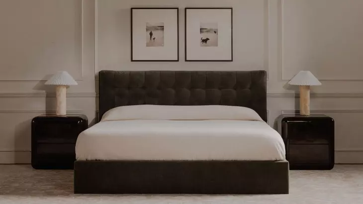 Sebastion Green King Upholstered Storage Platform Bed
