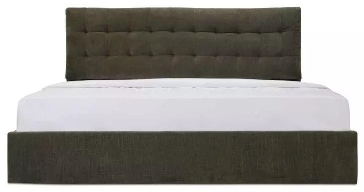 Sebastion Green King Upholstered Storage Platform Bed