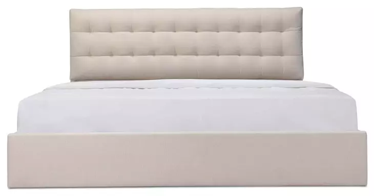 Sebastion Cream Queen Upholstered Storage Platform Bed