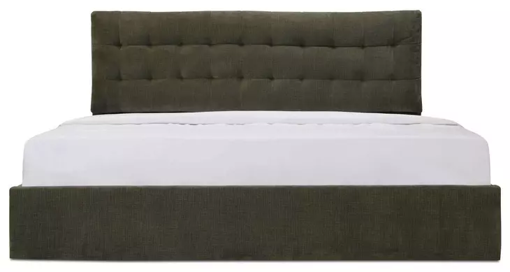 Sebastion Green Queen Upholstered Storage Platform Bed