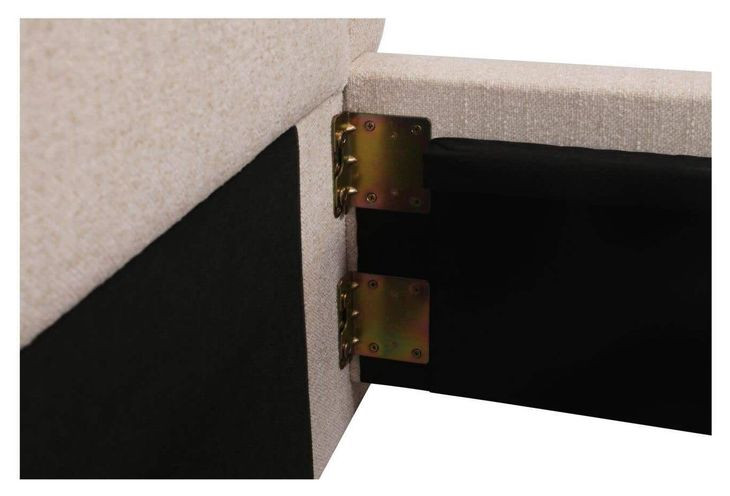 Simon Flecked Beige Queen Upholstered Storage Platform Bed