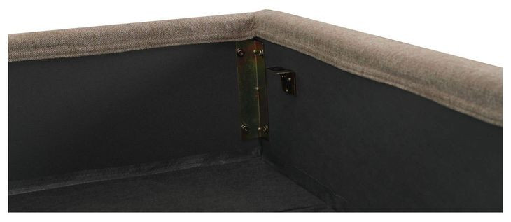Weston Brown King Upholstered Storage Platform Bed