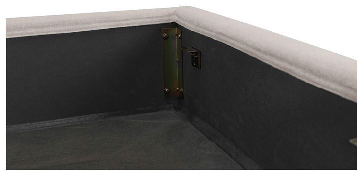 Weston Cream King Upholstered Storage Platform Bed