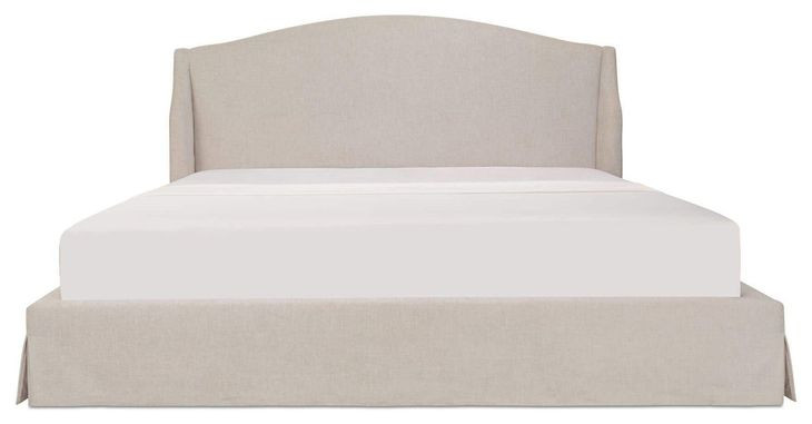 Weston Cream King Upholstered Storage Platform Bed