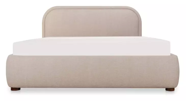 Colin Light Brown Queen Upholstered Storage Panel Bed