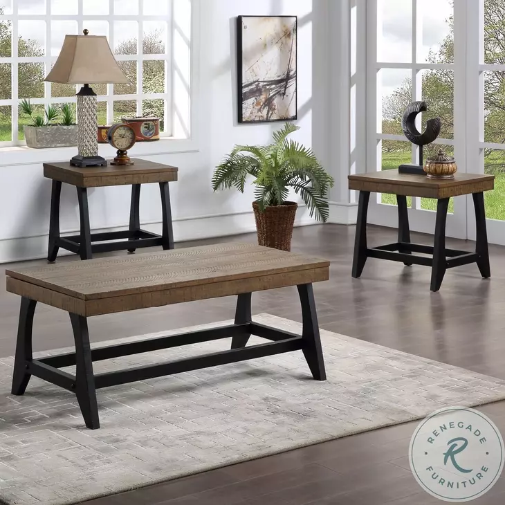 Ralston Caramel And Ebony End Table
