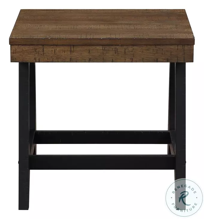 Ralston Caramel And Ebony End Table